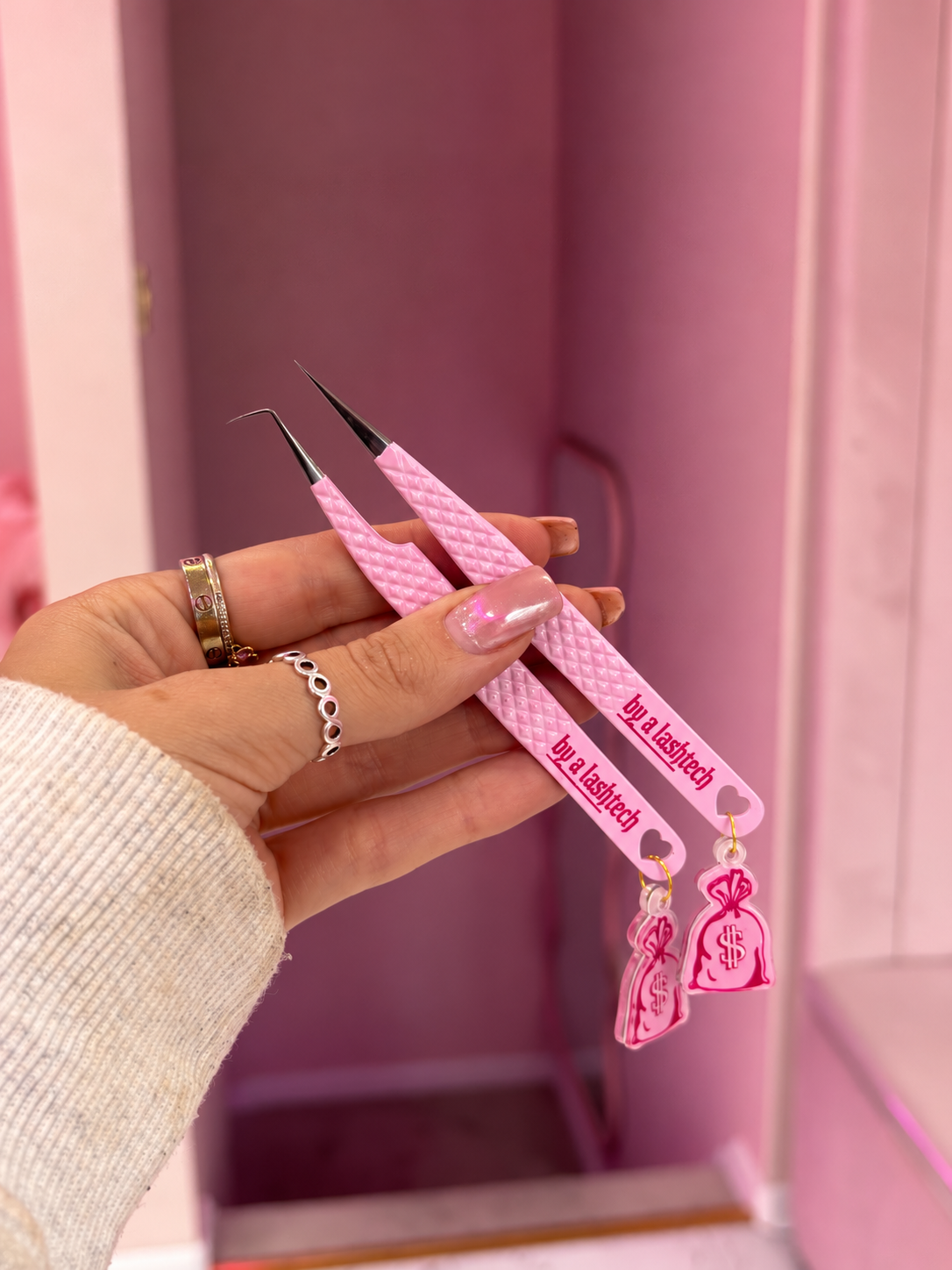 Angled tweezers